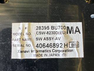 bontott NISSAN ALMERA TINO Fűtéskapcsoló