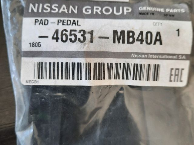 bontott NISSAN CABSTAR Pedálgumi