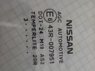 bontott NISSAN JUKE Jobb első Ablak