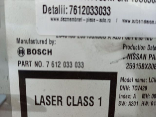 bontott NISSAN JUKE Rádió / CD