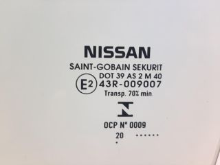 bontott NISSAN LEAF Bal első Ablak