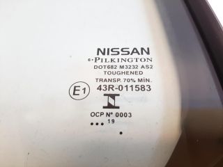 bontott NISSAN LEAF Bal hátsó Fixüveg (Ajtóban)
