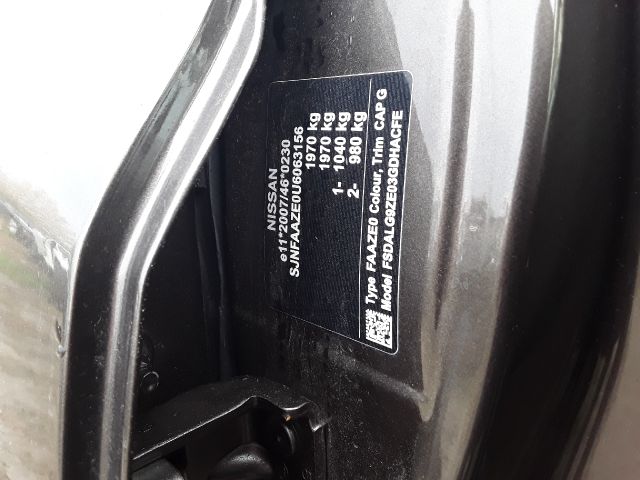 bontott NISSAN LEAF Homlokfal (Üres lemez)