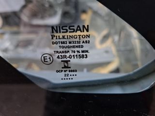 bontott NISSAN LEAF Jobb A Oszlop Oldalablak Üveg