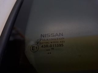 bontott NISSAN LEAF Jobb hátsó Fixüveg (Ajtóban)