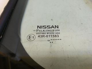 bontott NISSAN LEAF Jobb hátsó Fixüveg (Ajtóban)