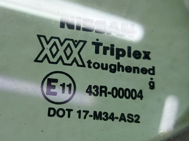 bontott NISSAN MICRA II Bal hátsó Fixüveg (Ajtóban)