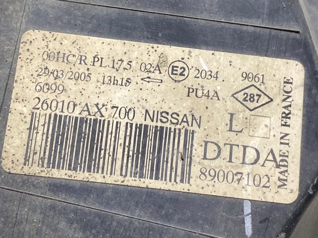 bontott NISSAN MICRA III Bal Fényszóró