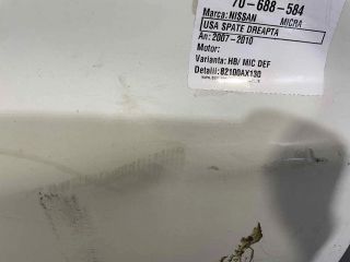 bontott NISSAN MICRA III Jobb hátsó Ajtó (Üres lemez)