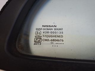 bontott NISSAN MICRA IV Jobb hátsó Fixüveg (Ajtóban)