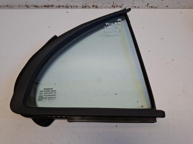 bontott NISSAN MICRA IV Jobb hátsó Fixüveg (Ajtóban)