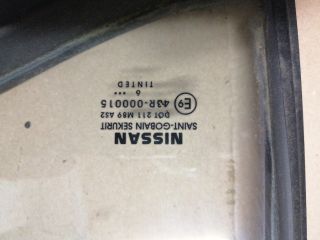 bontott NISSAN NAVARA Bal hátsó Fixüveg (Ajtóban)