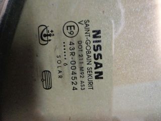 bontott NISSAN NAVARA Jobb hátsó Fixüveg (Ajtóban)