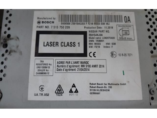 bontott NISSAN NAVARA Navigációs Fejegység