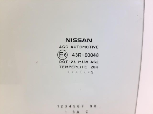 bontott NISSAN NOTE Bal hátsó Ablak