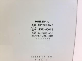 bontott NISSAN NOTE Bal hátsó Ablak