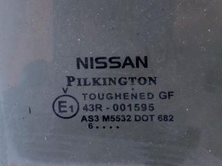 bontott NISSAN NOTE Jobb hátsó Ablak
