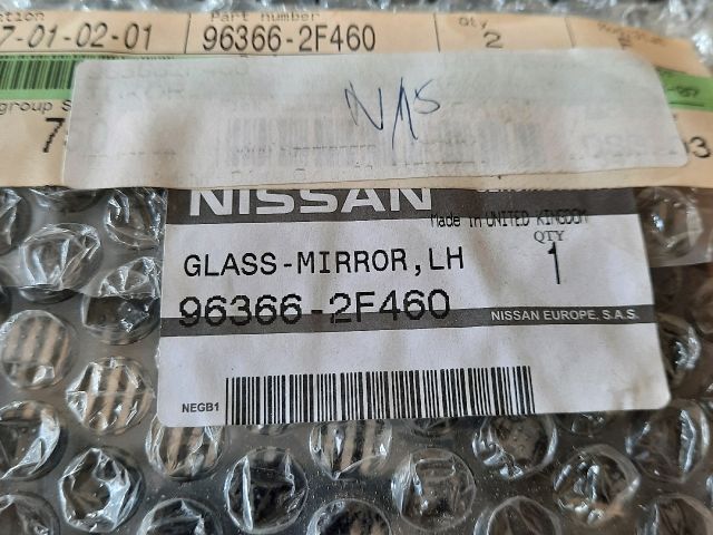 bontott NISSAN PRIMERA Bal Tükörlap