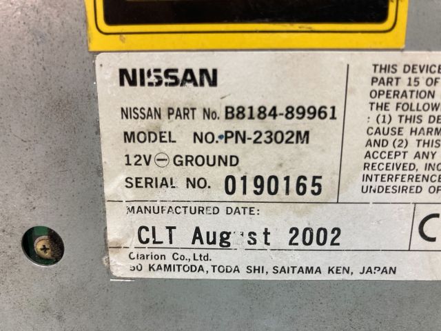 bontott NISSAN PRIMERA CD / DVD Tár