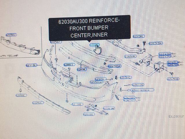 bontott NISSAN PRIMERA Első Lökhárító Merevítő (Fém)