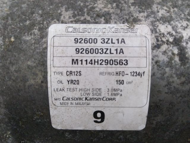 bontott NISSAN PULSAR Klímakompresszor