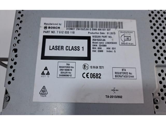 bontott NISSAN PULSAR Navigációs Fejegység