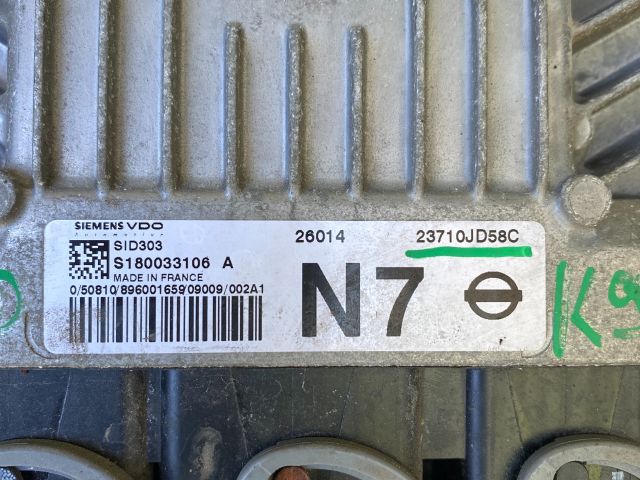 bontott NISSAN QASHQAI Motorvezérlő