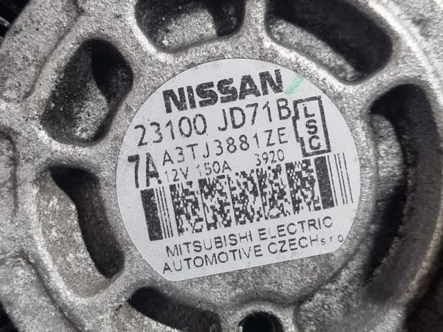 bontott NISSAN QASHQAI Generátor