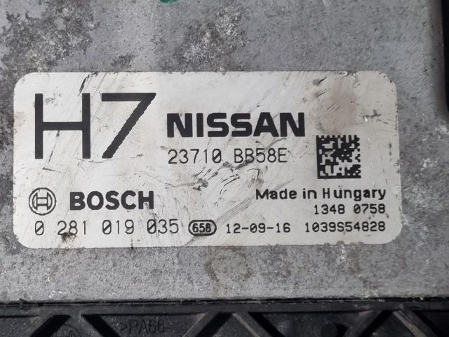 bontott NISSAN QASHQAI Motorvezérlő