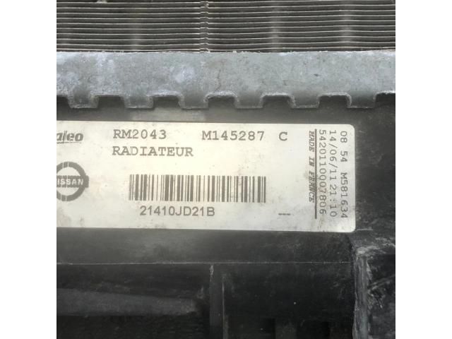 bontott NISSAN QASHQAI Vízhűtő Radiátor (Klímás)