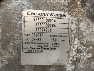 bontott NISSAN QASHQAI Klímakompresszor