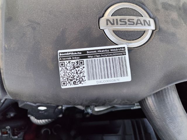 bontott NISSAN QASHQAI Motor (Fűzött blokk hengerfejjel)