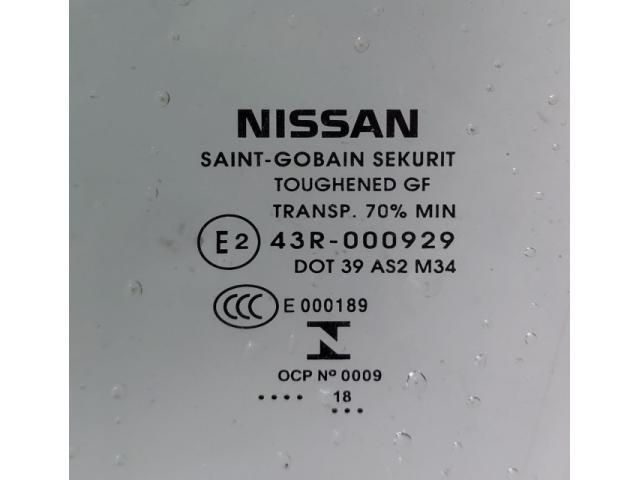 bontott NISSAN QASHQAI Bal első Ablak