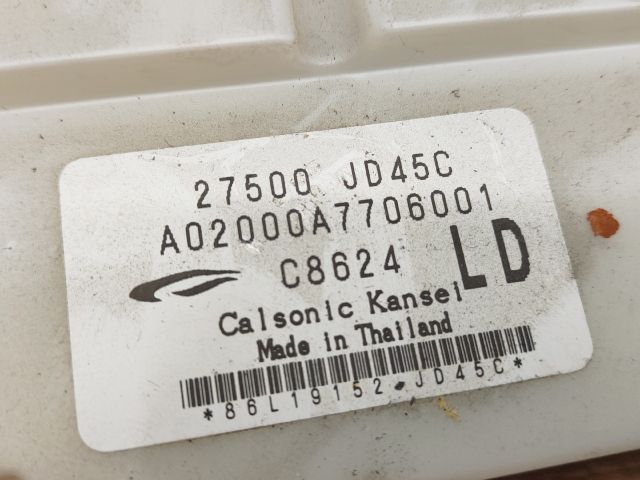 bontott NISSAN QASHQAI Fűtéskapcsoló (digit klímás)