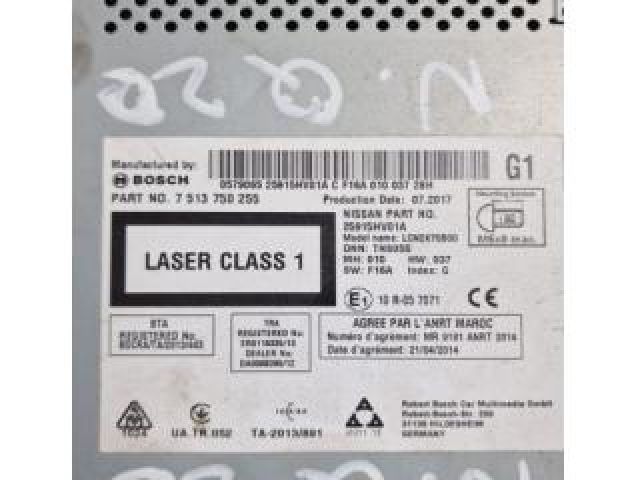 bontott NISSAN QASHQAI II Navigációs Fejegység