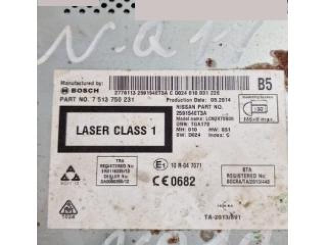 bontott NISSAN QASHQAI II Navigációs Fejegység