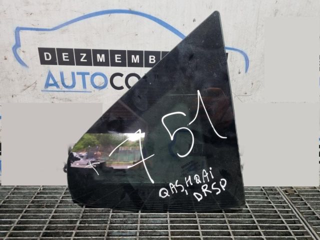 bontott NISSAN QASHQAI Jobb C Oszlop Oldalablak Üveg