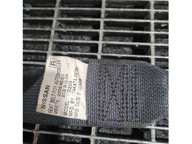 bontott NISSAN QASHQAI Jobb hátsó Biztonsági Öv