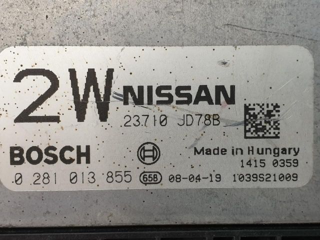 bontott NISSAN QASHQAI Motorvezérlő