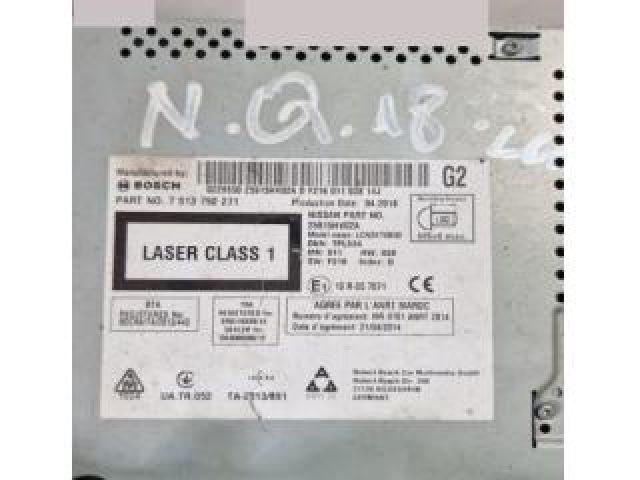 bontott NISSAN QASHQAI Navigációs Fejegység