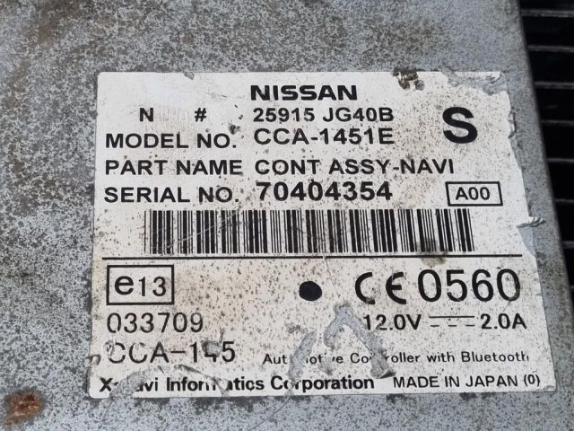 bontott NISSAN QASHQAI Rádió / CD