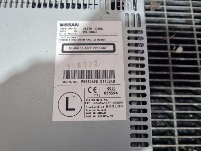 bontott NISSAN QASHQAI Rádió / CD