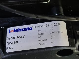 bontott NISSAN QASHQAI Tetőablak