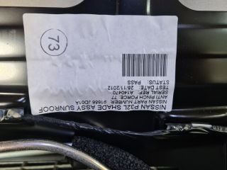 bontott NISSAN QASHQAI Tetőablak