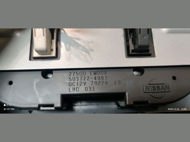 bontott NISSAN TIIDA Fűtéskapcsoló (digit klímás)