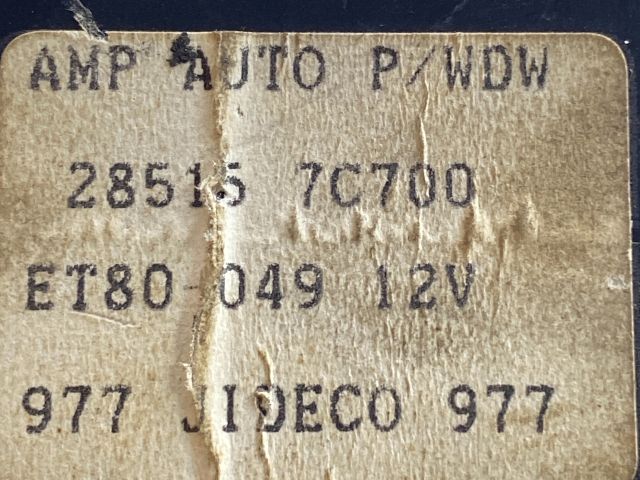 bontott NISSAN VANETTE Elektronika (Magában)