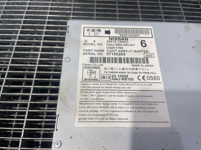 bontott NISSAN X-TRAIL II Rádió / CD