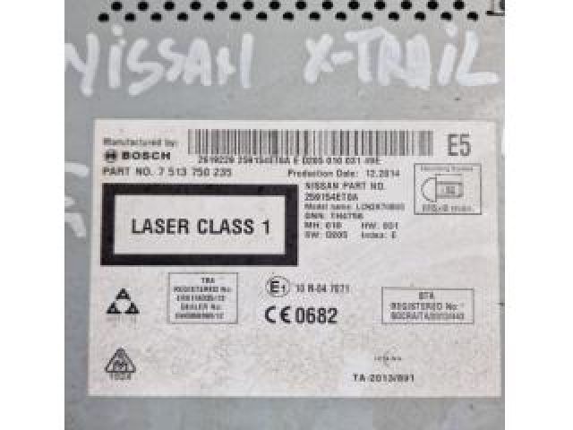 bontott NISSAN X-TRAIL III Navigációs Fejegység