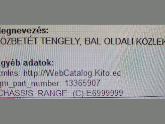 bontott OPEL ADAM Kormányösszekötő Rúd