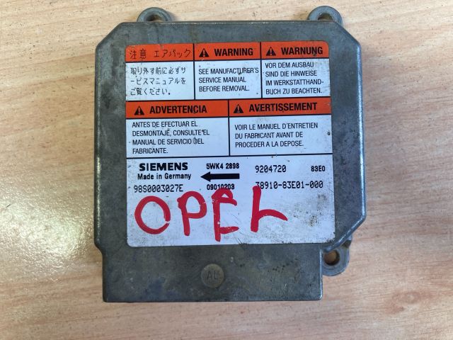 bontott OPEL AGILA Légzsák Elektronika